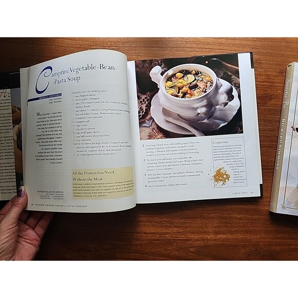 Richard Simmons Never-Say-Never Diet and Farewell To Fat 2 HCDJ Books First Edit - Picture 9 of 16